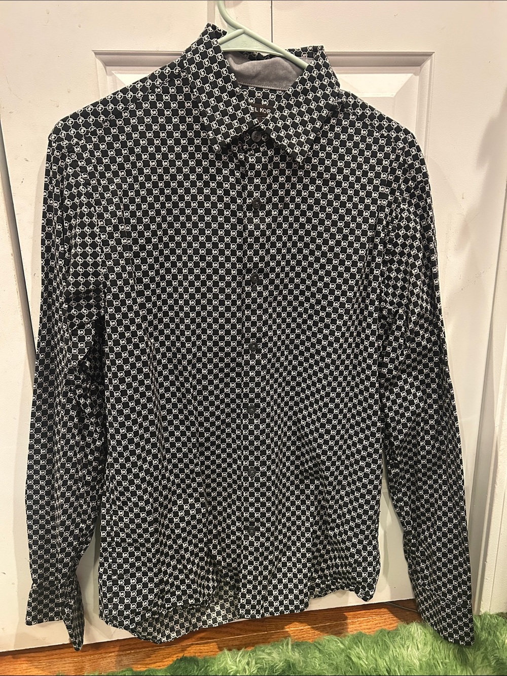 Michael Kors men's long-sleeve button-down shirt